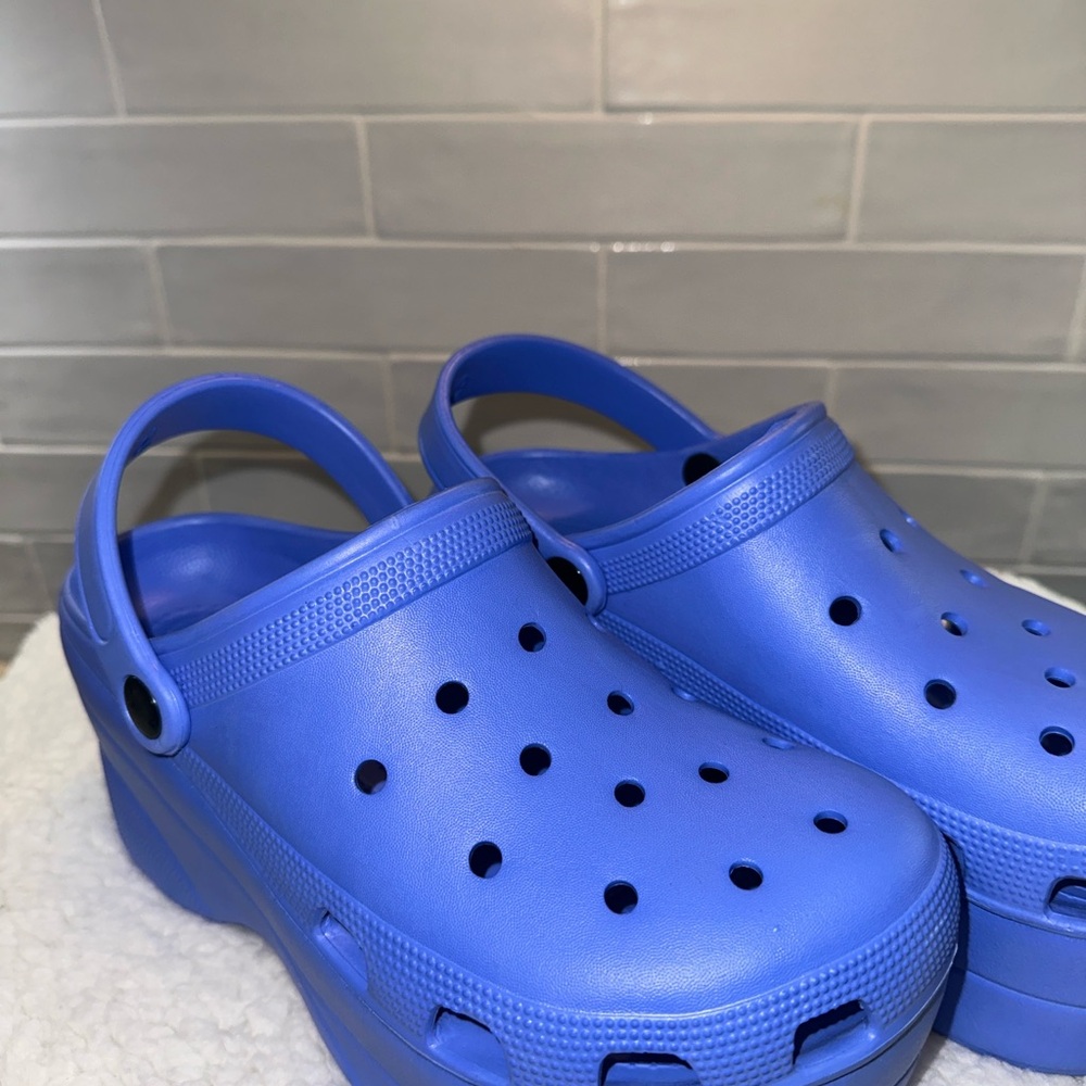 Blue Platform Clogs - Picture 7 of 8